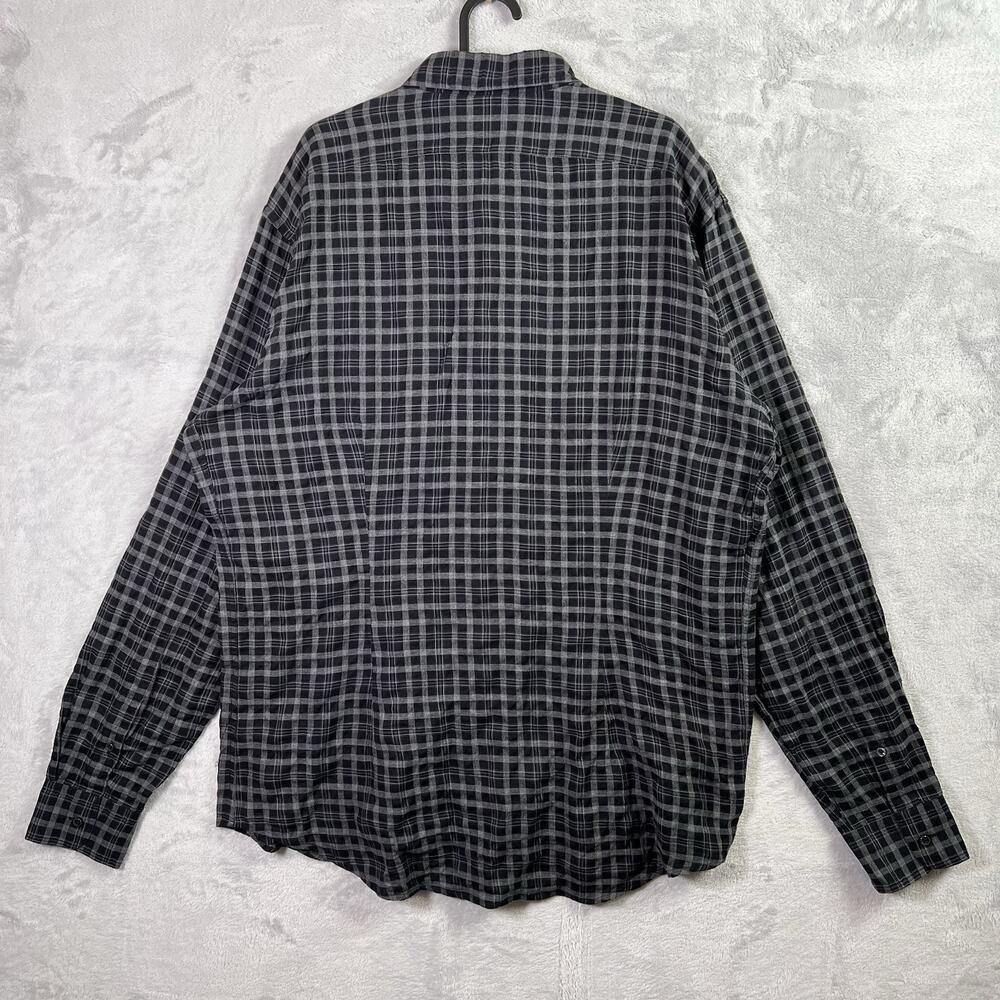 Ralph Lauren Men's Dress SHirt Black Plaid Size XL Lightweight Business Casual - Picture 10 of 15